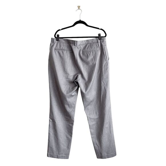 Calvin Klein Mens Flat Front Mid-rise Straight Fit Dress Pants Light Gray 38 - Picture 3 of 9
